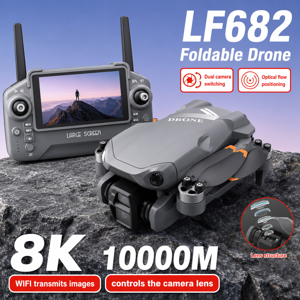 Dji Drone Mini 4 Pro - Drone Aereo LF682 con Doppia Fotocamera